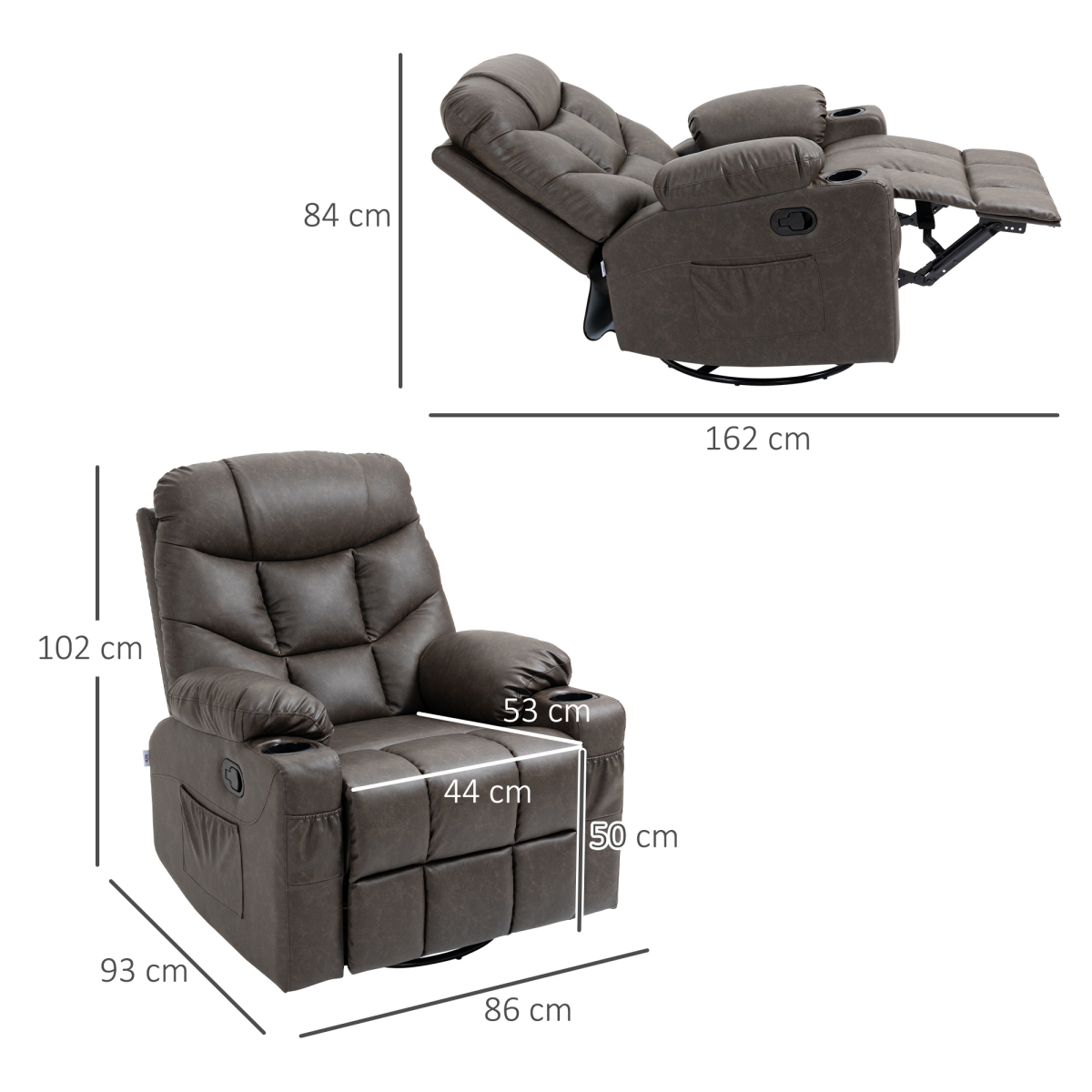 cortex-london-windsor-brown-pu-leather-manual-recliner-chair-with-cup-holders