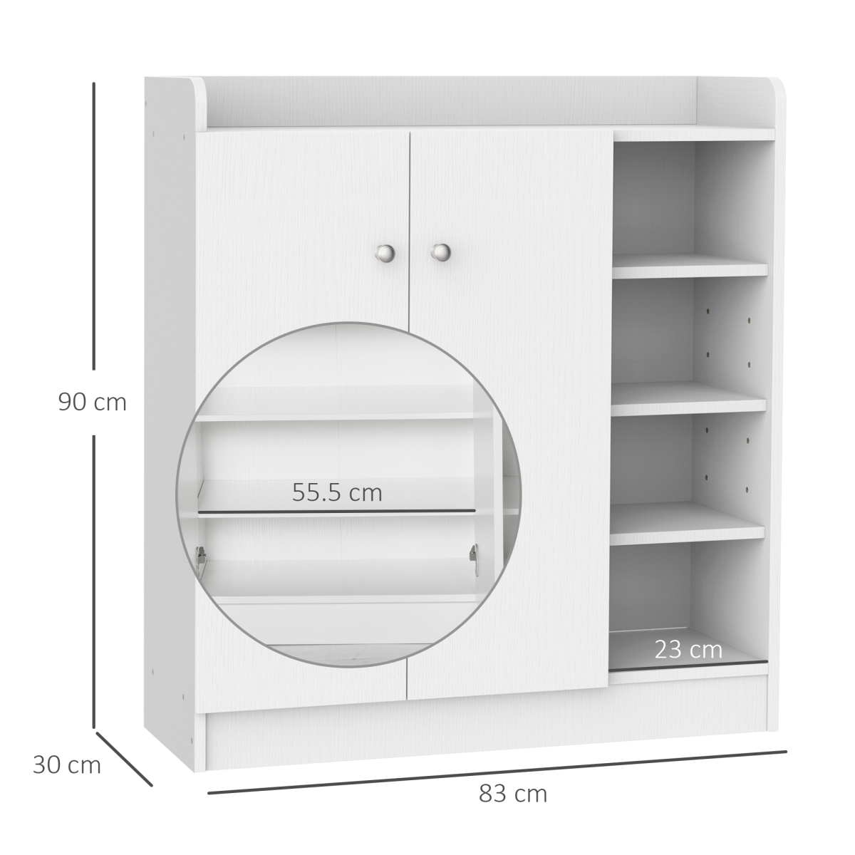cortex-london-york-white-shoe-storage-cabinet-2-doors-4-shelves