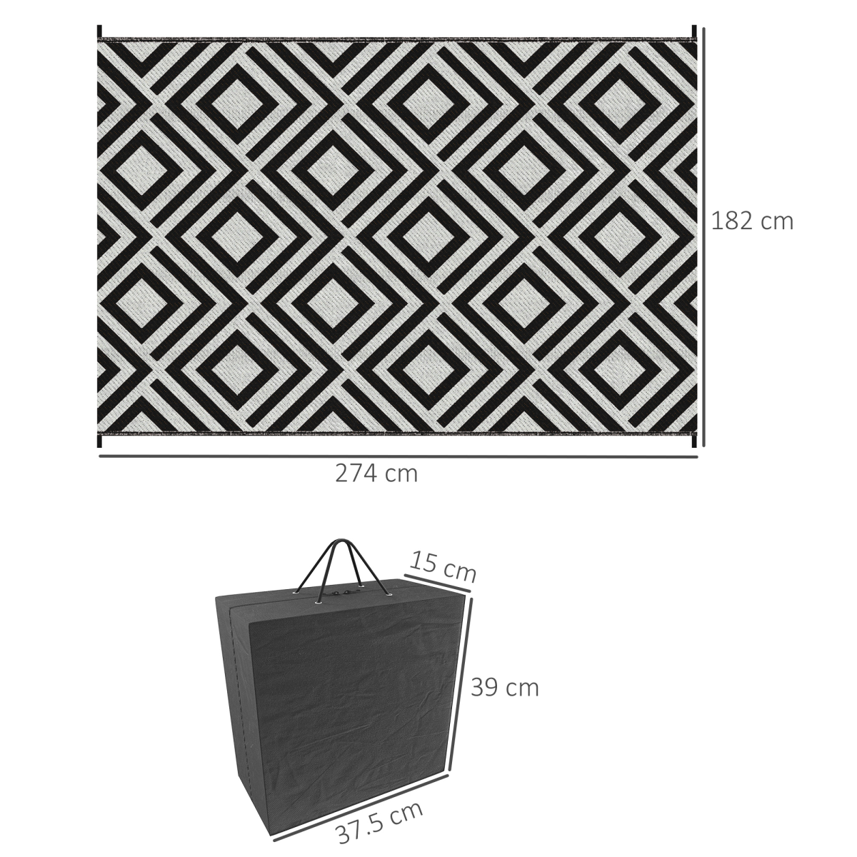 cortex-london-windsor-reversible-waterproof-outdoor-rug-black-182-x-274-cm-carry-bag