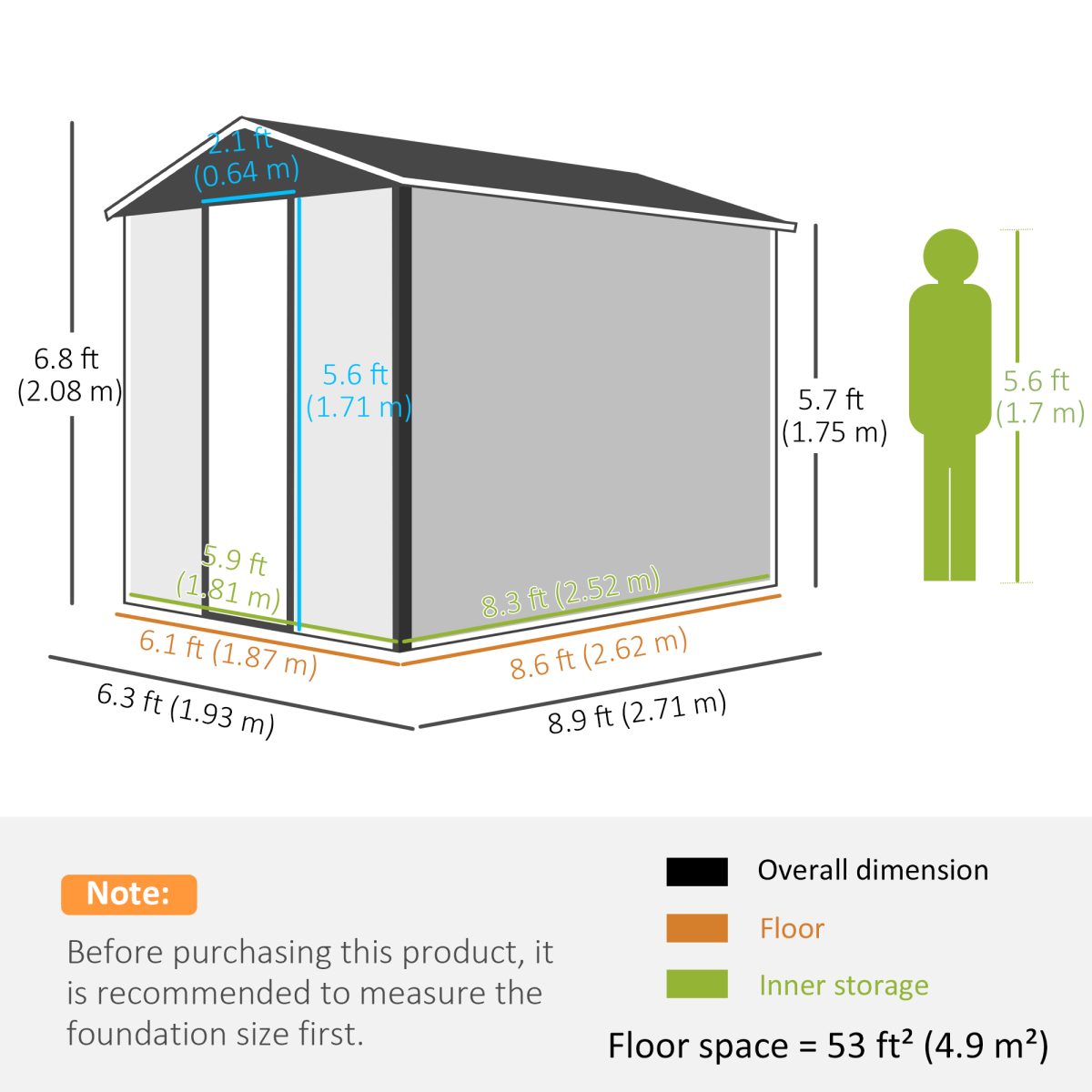 cortex-london-windsor-9x6-galvanised-steel-garden-shed-white-dark-grey
