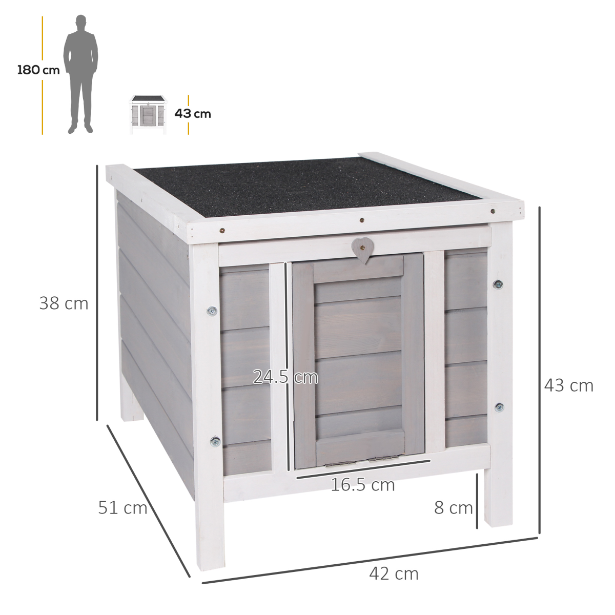 cortex-london-windsor-wooden-rabbit-hutch-pet-habitat-openable-asphalt-roof