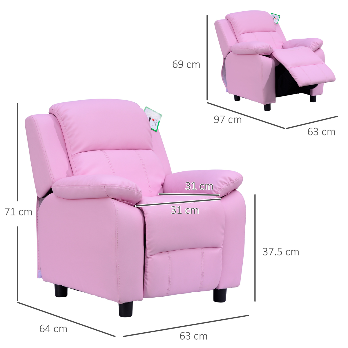 cortex-london-windsor-kids-recliner-armchair-pu-leather-storage