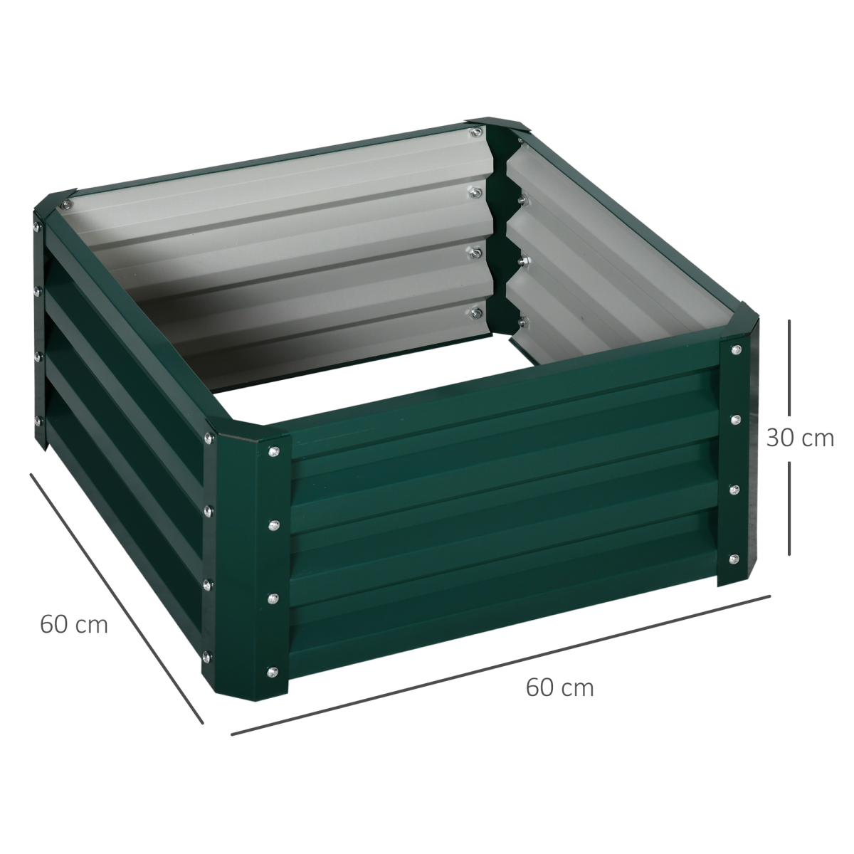 cortex-london-windsor-green-galvanised-steel-raised-garden-planter-set-of-two