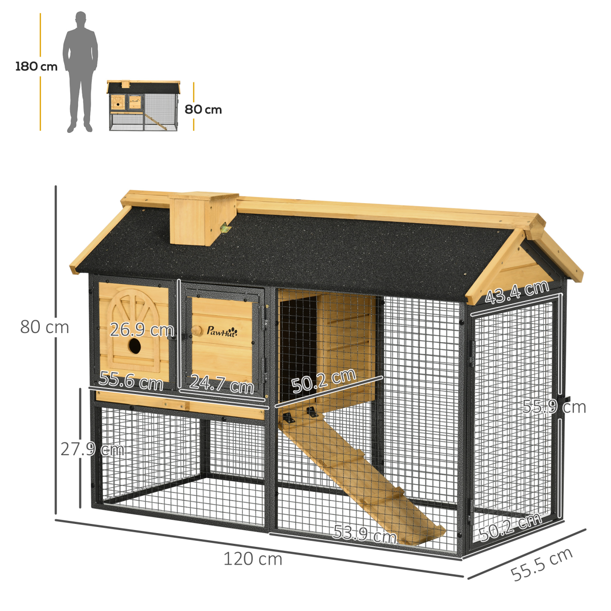 cortex-london-windsor-pawhut-outdoor-rabbit-hutch-run