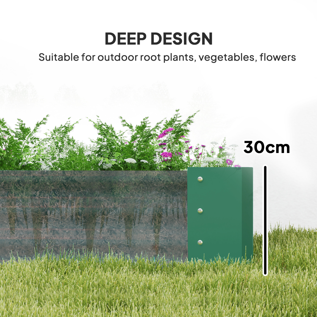 cortex-london-windsor-galvanised-steel-raised-garden-bed-green-180x90x30cm