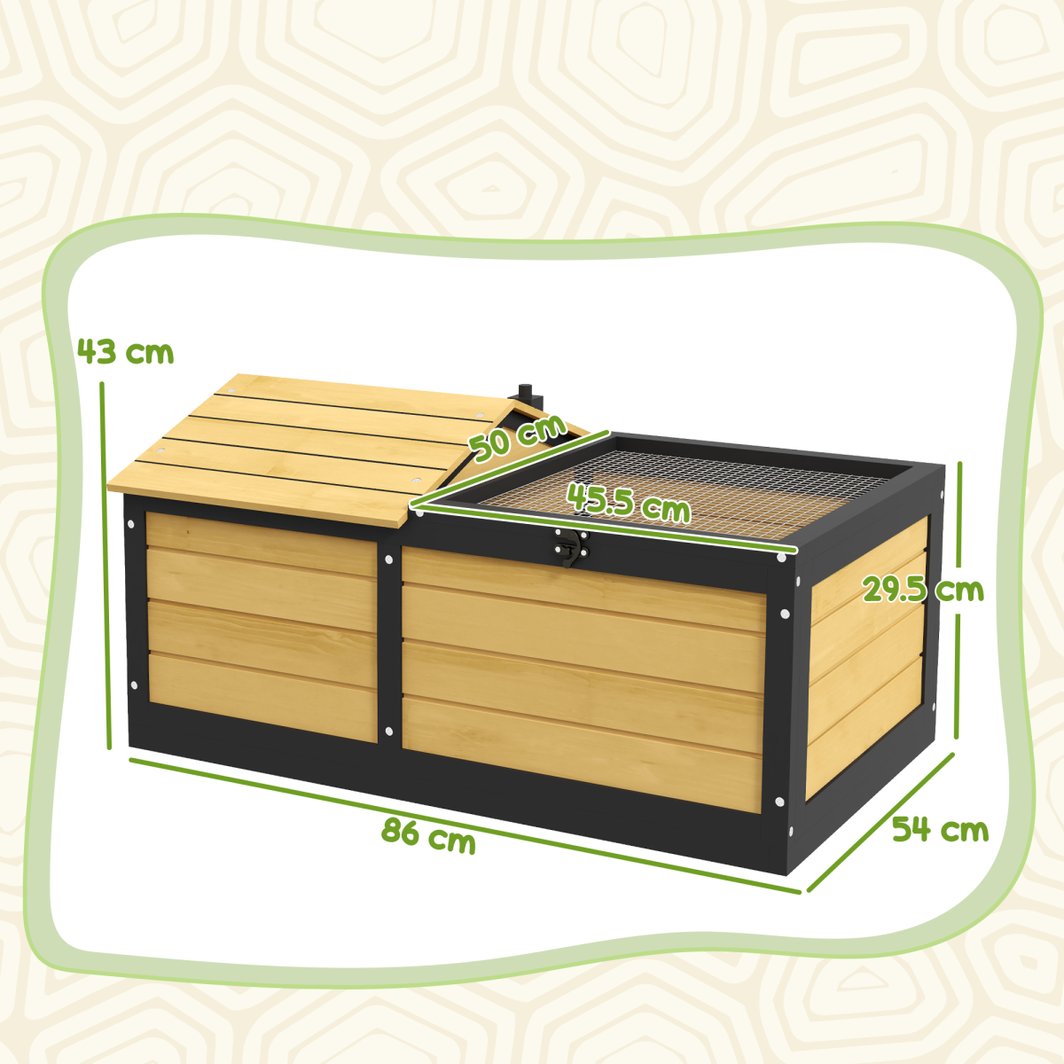 cortex-london-windsor-pawhut-yellow-wooden-tortoise-house-hide-shelter-run