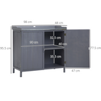 cortex-london-kensington-galvanised-grey-garden-storage-cabinet-potting-bench-table