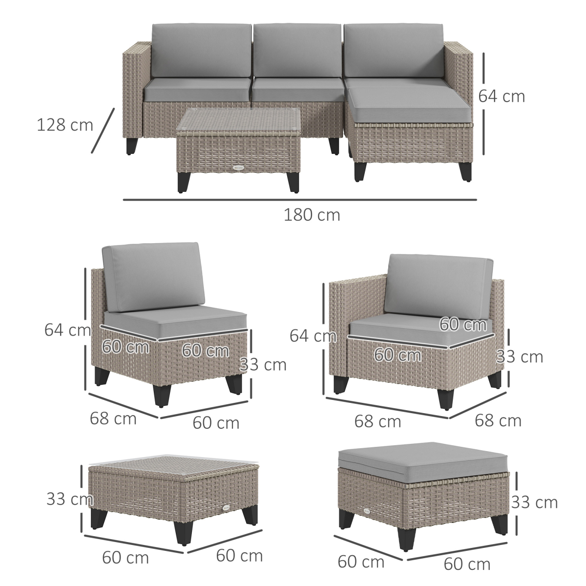 cortex-london-windsor-five-piece-rattan-garden-set-glass-coffee-table-brown-grey