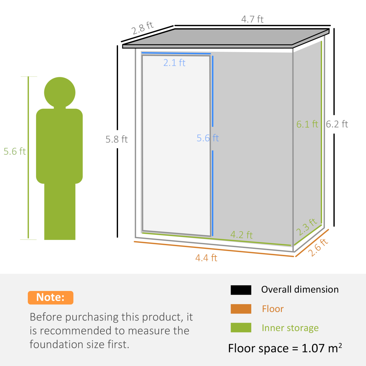 cortex-london-windsor-green-garden-storage-shed-lockable-door-sloped-roof-142x84x189cm