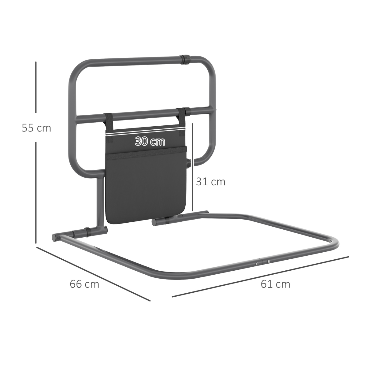 cortex-london-windsor-folding-bed-rail-elderly-safety-assist-bar-pocket