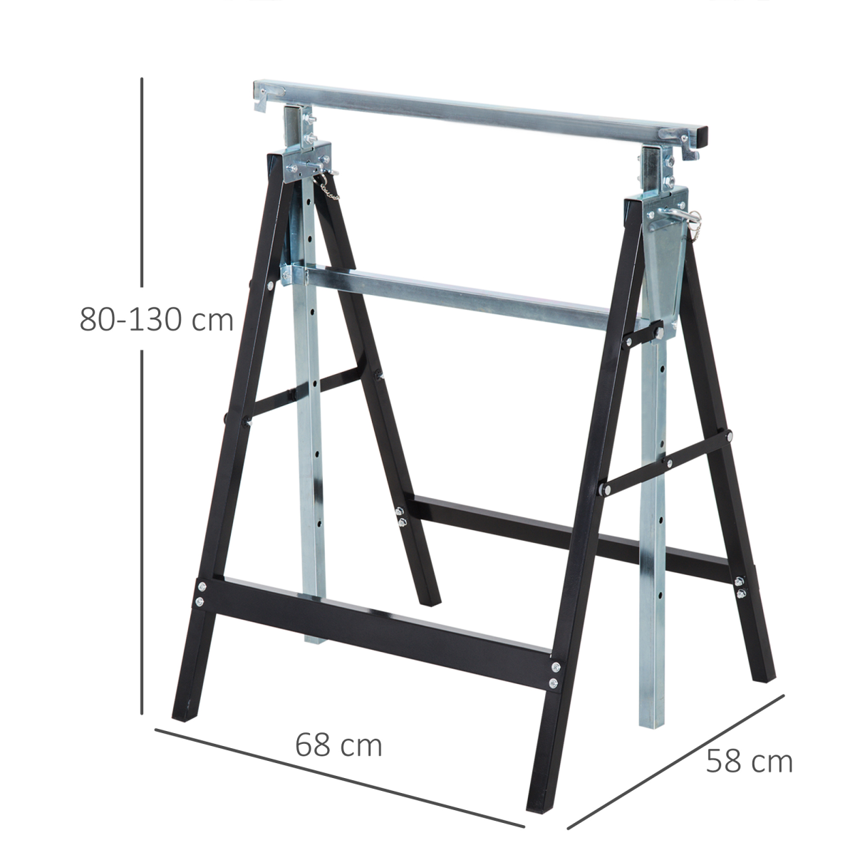 cortex-london-windsor-telescopic-builders-trestle-work-bench-set-black