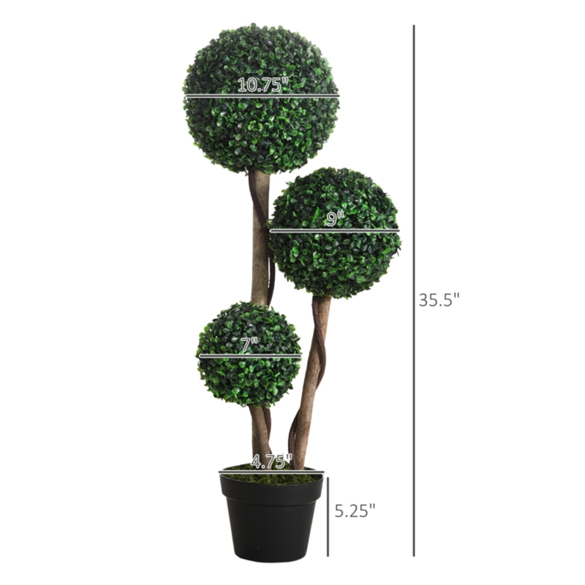 cortex-london-windsor-boxwood-three-ball-artificial-tree-dark-green-jet-black