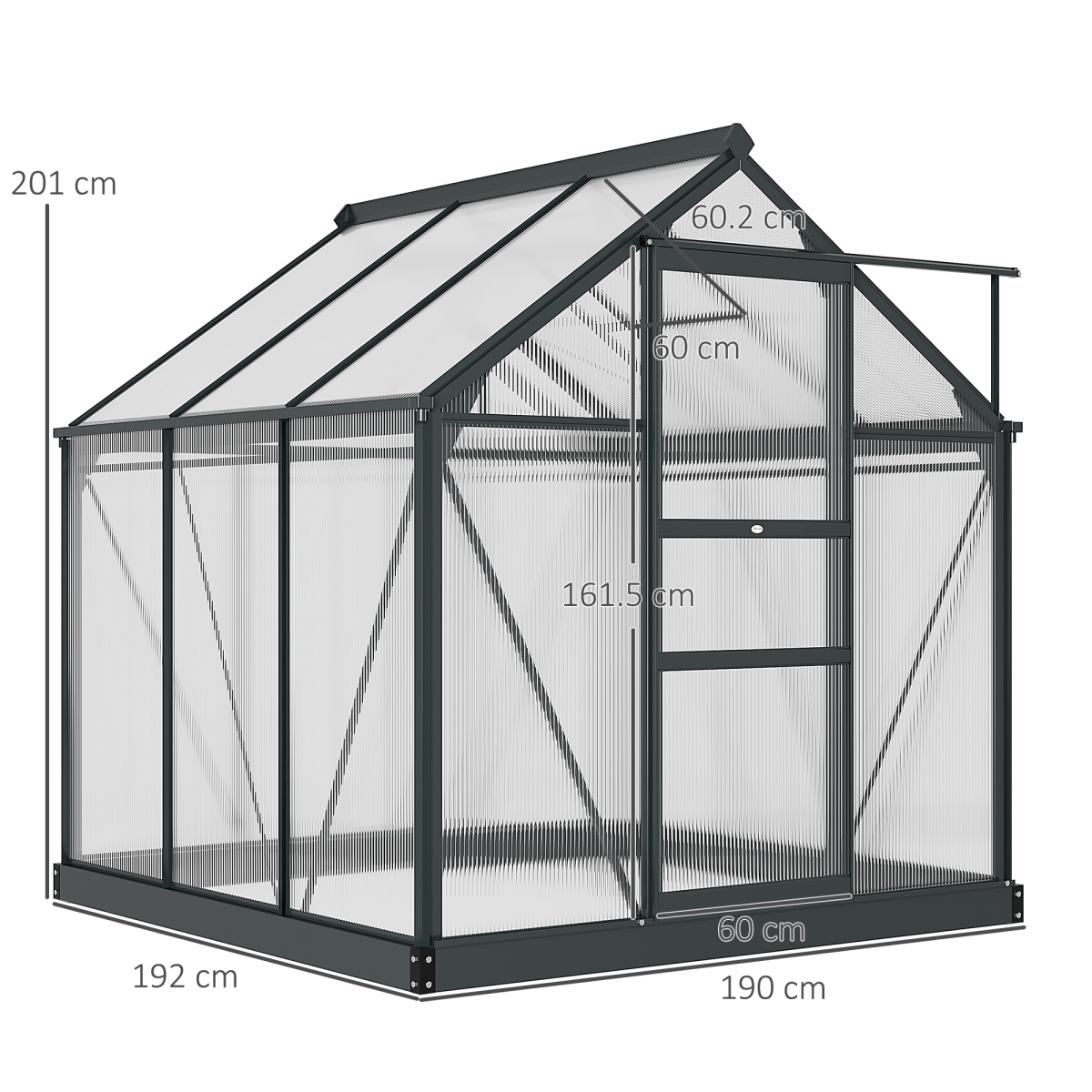cortex-london-kensington-6-x-6ft-polycarbonate-garden-greenhouse-aluminium-frame-sliding-door