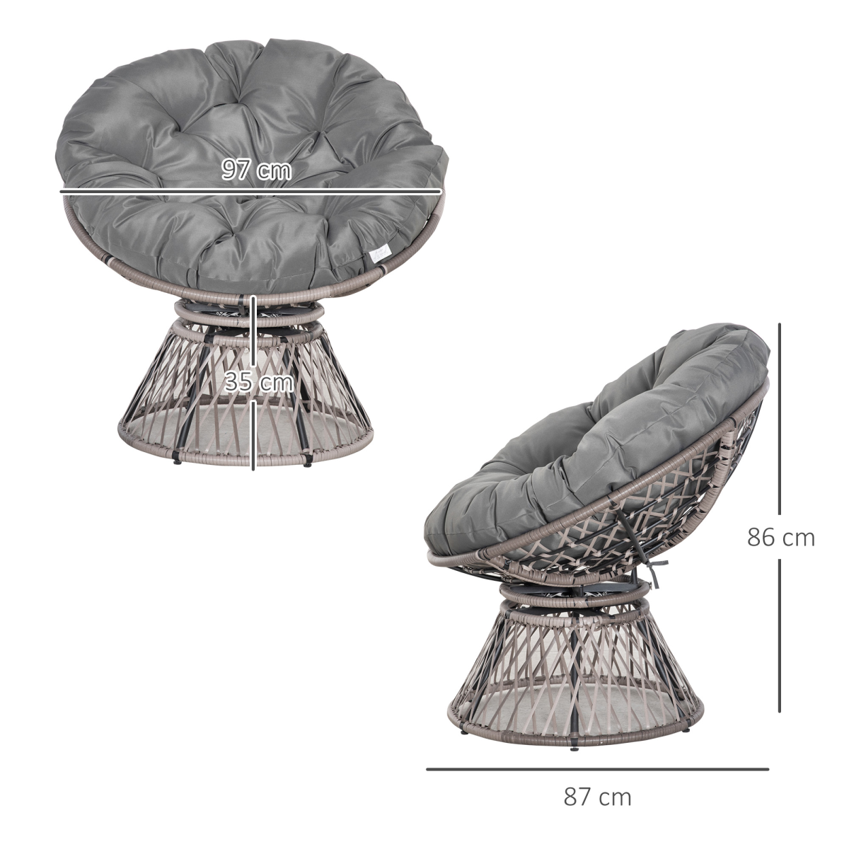 cortex-london-windsor-swivel-rattan-papasan-moon-chair-grey-outsunny