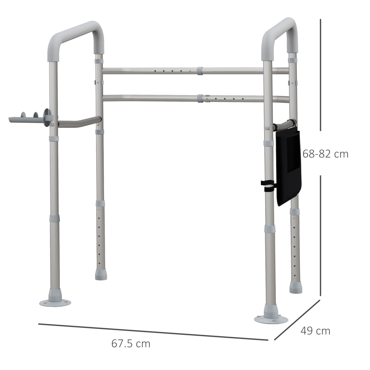 cortex-london-windsor-adjustable-toilet-safety-frame-storage-padded-arms