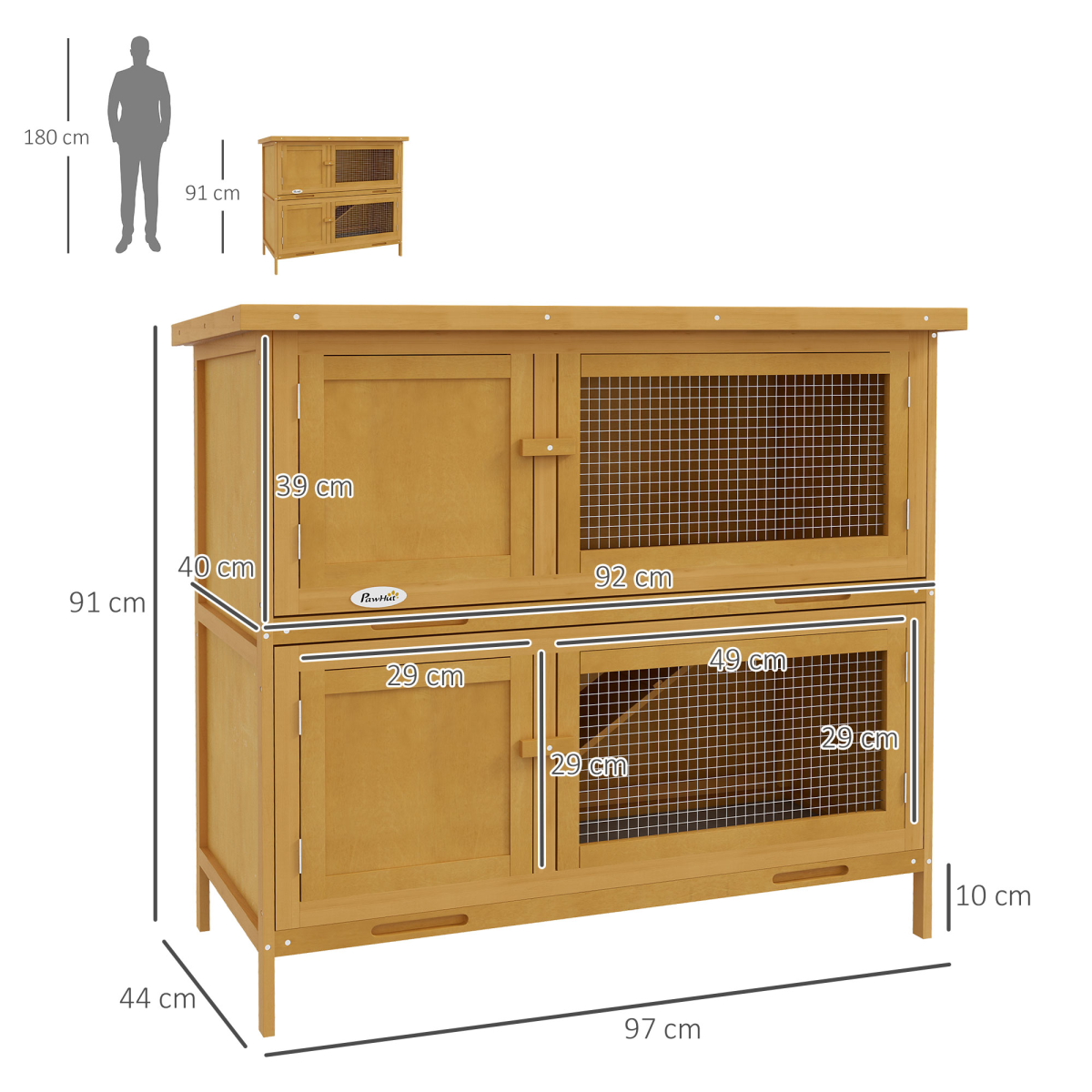 cortex-london-windsor-double-decker-yellow-rabbit-hutch