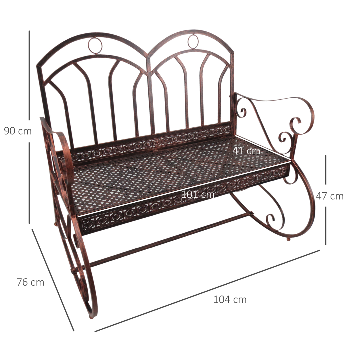 cortex-london-windsor-bronze-metal-rocking-garden-loveseat-bench