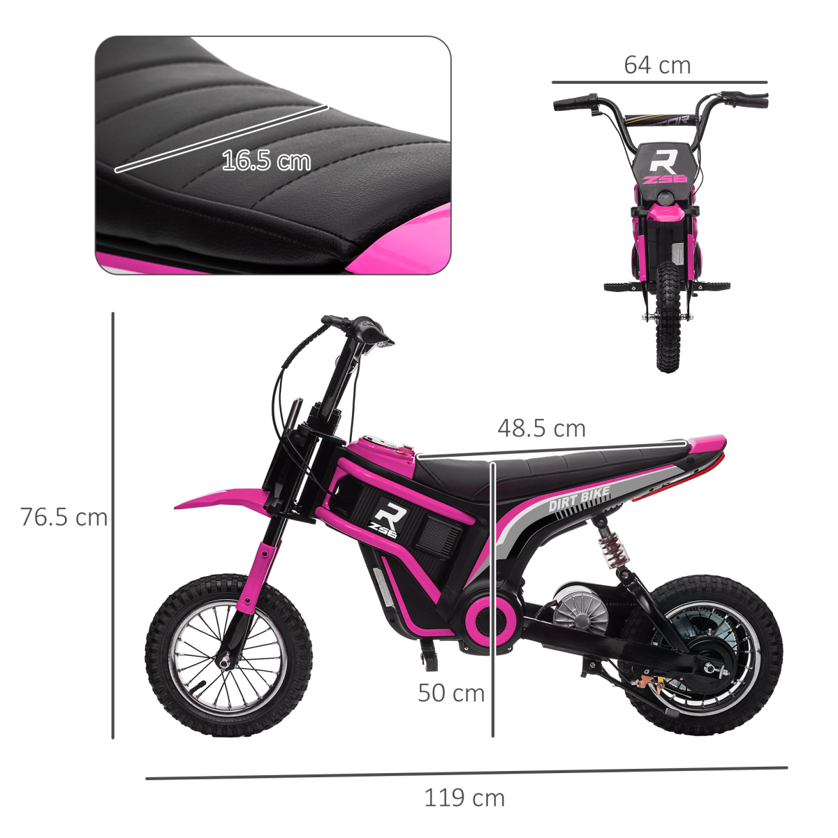 cortex-london-windsor-pink-kids-electric-motorbike-24v