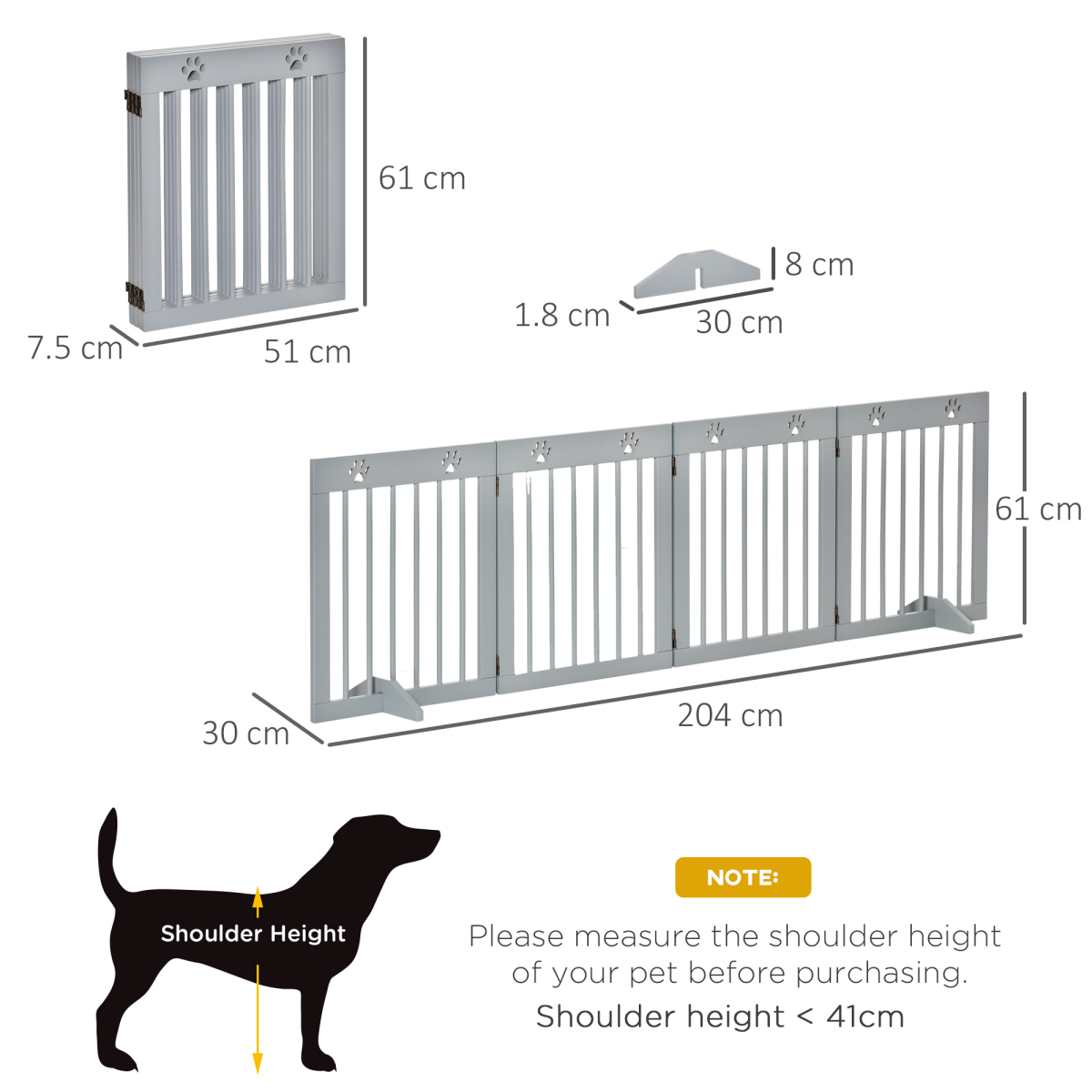 cortex-london-windsor-four-panel-folding-pine-pet-gate