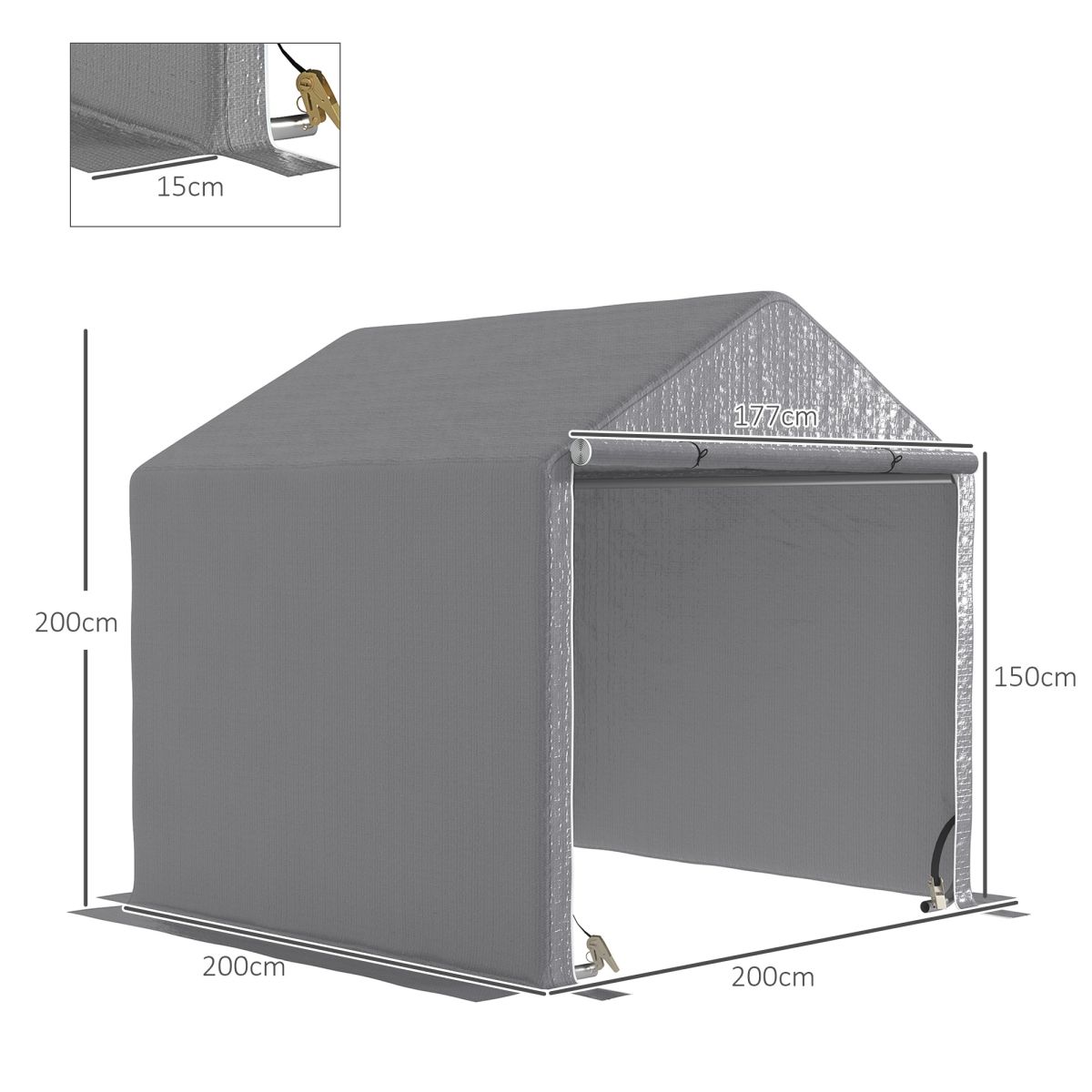 cortex-london-windsor-temporary-garden-storage-tent-grey