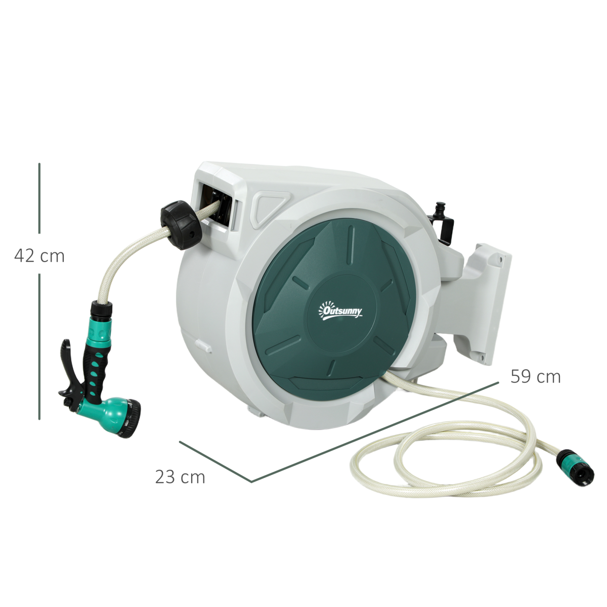cortex-london-york-30m-retractable-wall-mounted-hose-reel-grey