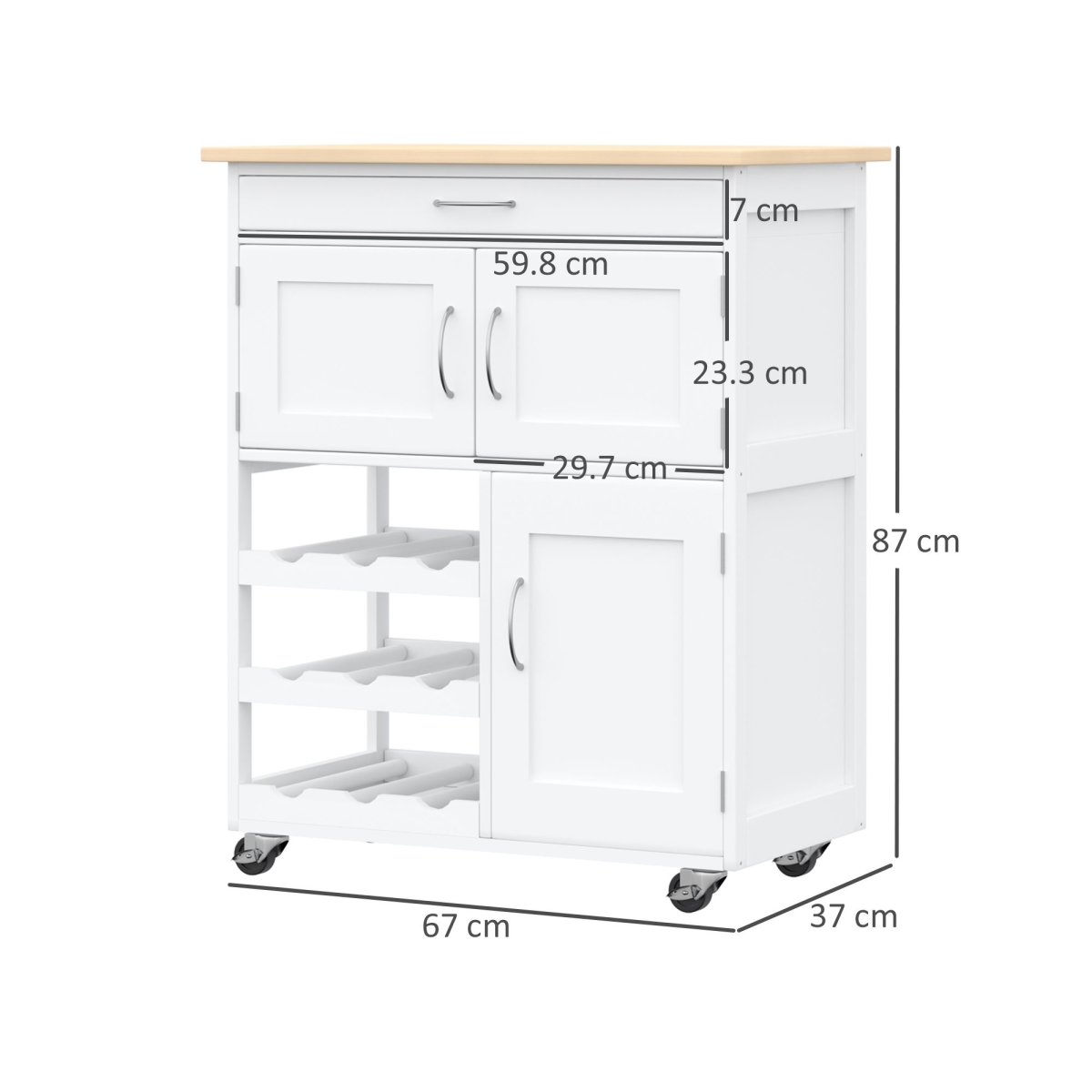 cortex-london-york-white-kitchen-trolley-9-bottle-wine-rack-drawer-rubberwood-countertop