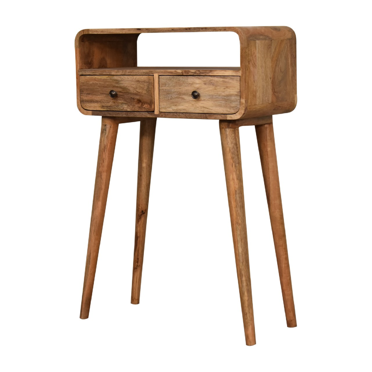 cortex-london-york-oakish-mango-wood-console-table-two-drawers-open-slot-brown