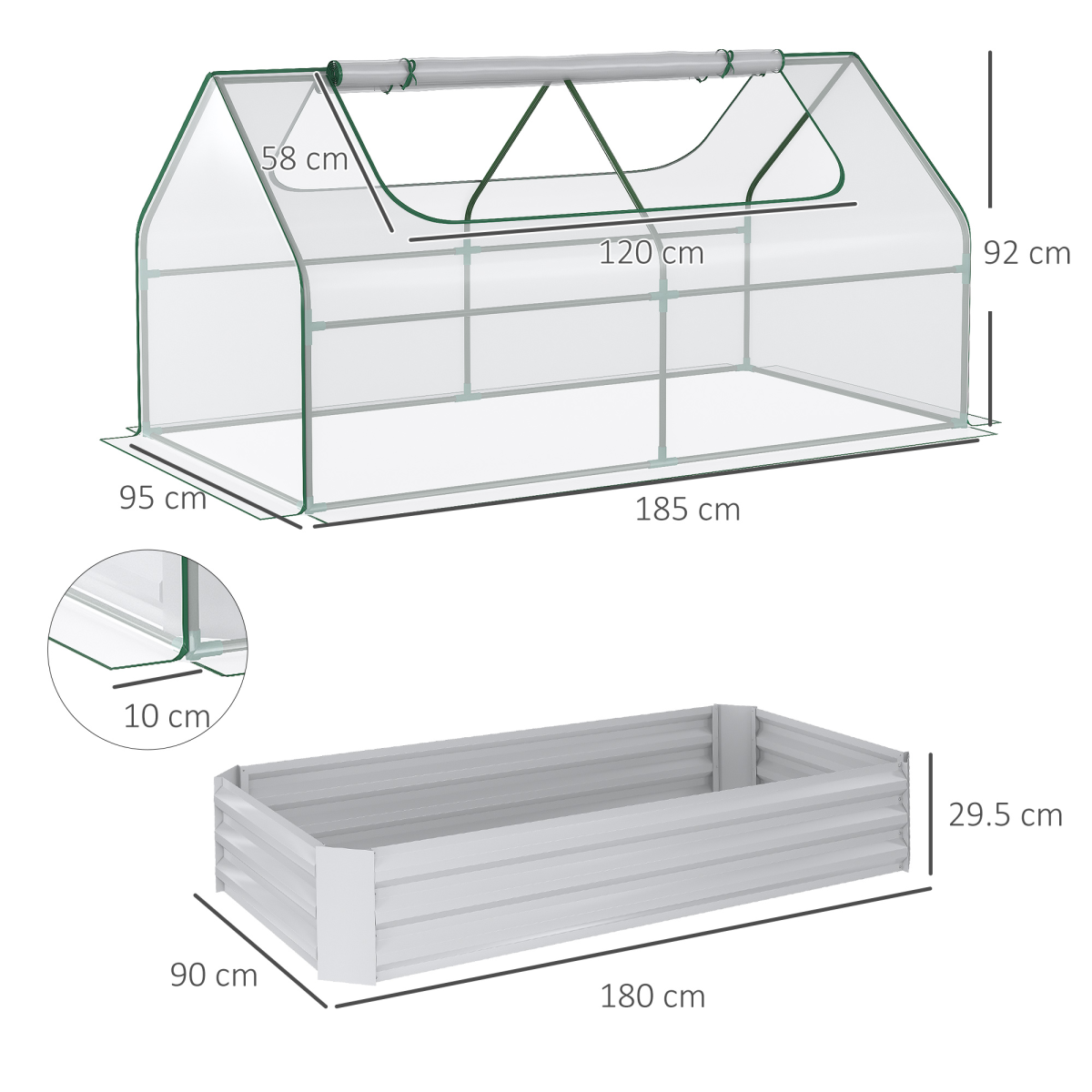 cortex-london-windsor-steel-raised-garden-bed-greenhouse-planter-clear