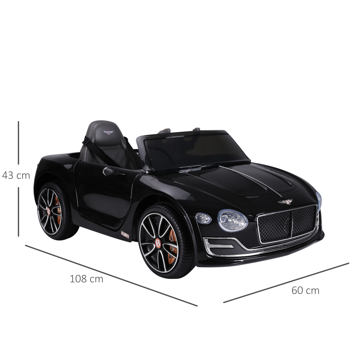 cortex-london-windsor-bentley-style-electric-ride-on-car-black-led-lights-mp3-player-parental-remote-control