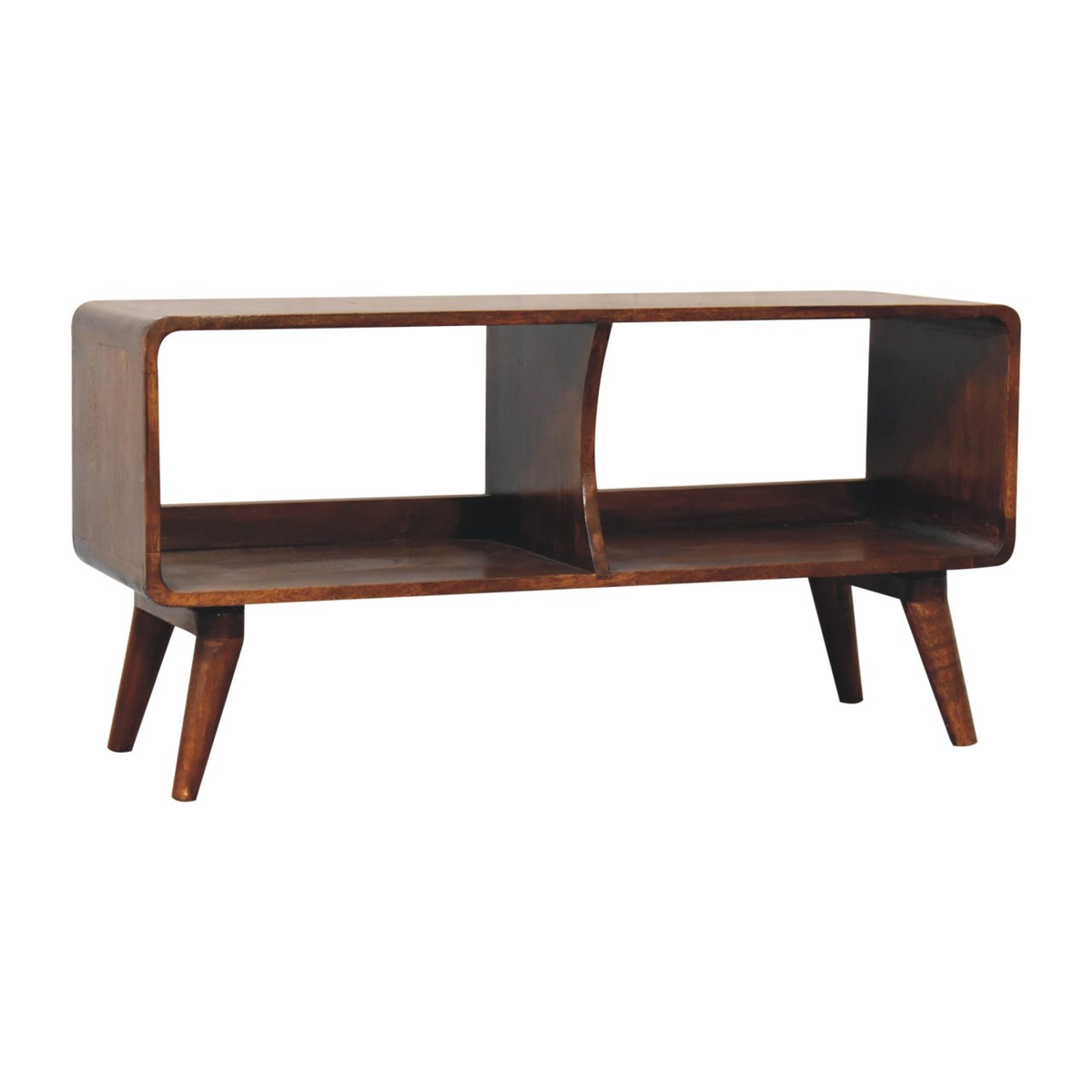 cortex-london-windsor-chestnut-mango-wood-media-unit-two-open-slots-curved-edges-nordic-style-legs
