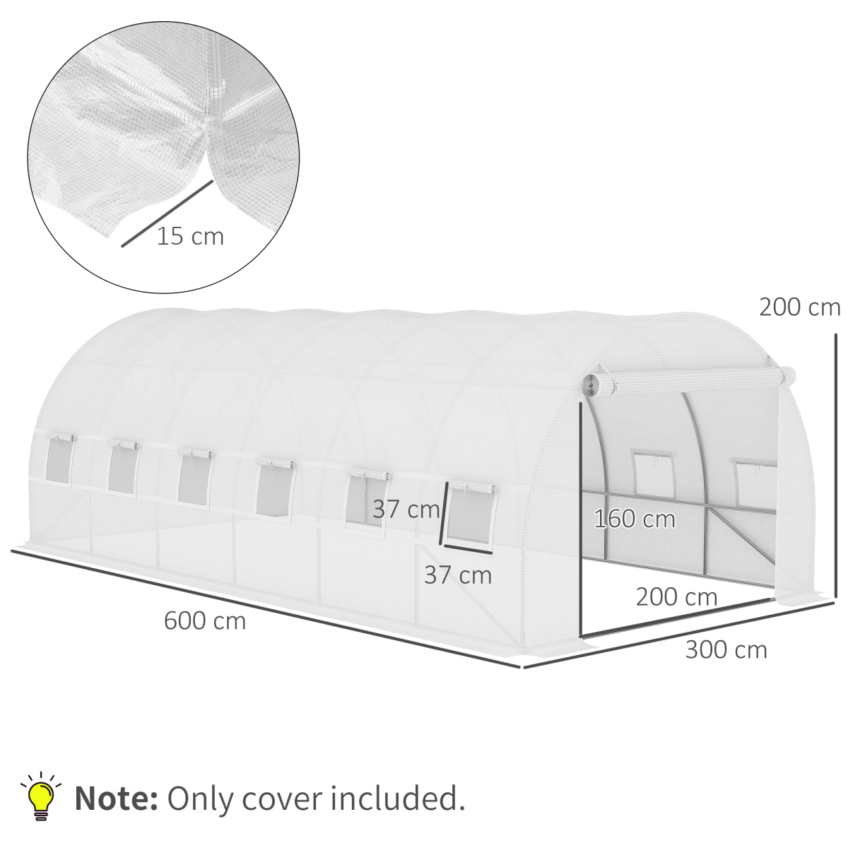 cortex-london-outsunny-york-tunnel-greenhouse-replacement-cover-white