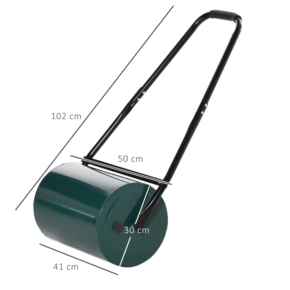 cortex-london-windsor-30cm-metal-lawn-roller-deep-green