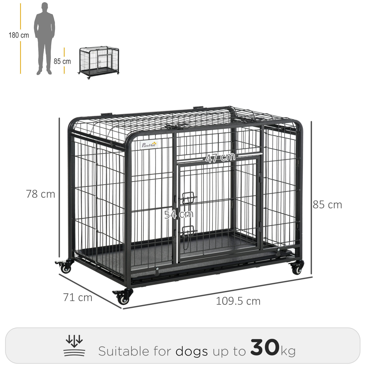 cortex-london-windsor-large-metal-dog-cage-locking-door-wheels