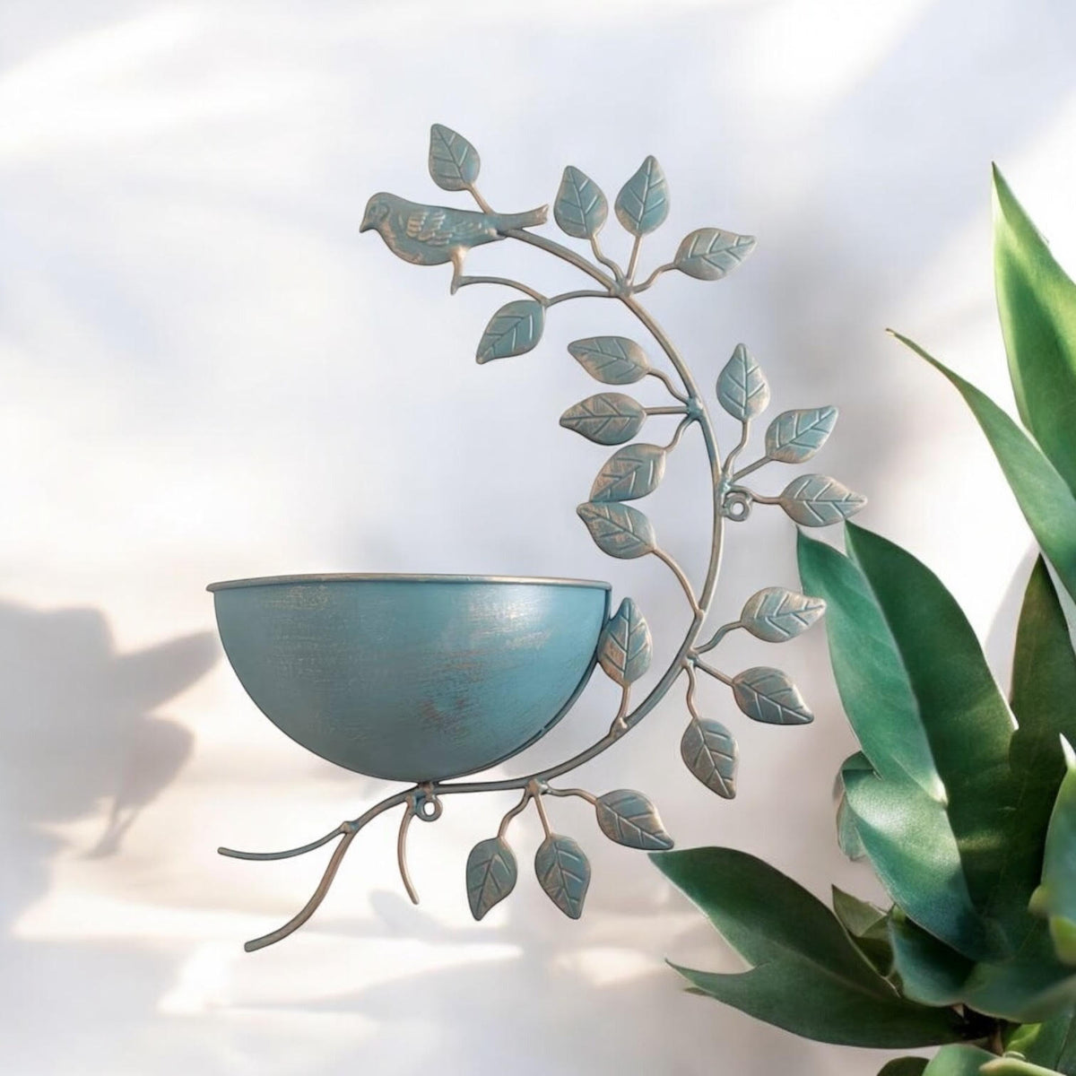 cortex-london-york-blue-metal-garden-planter-42cm