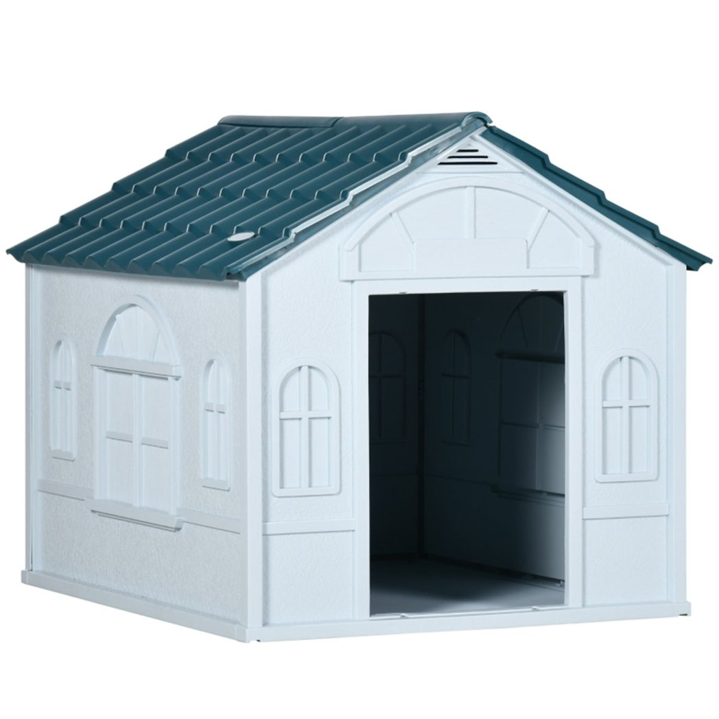 cortex-london-blue-white-water-resistant-dog-crate-kennel-house