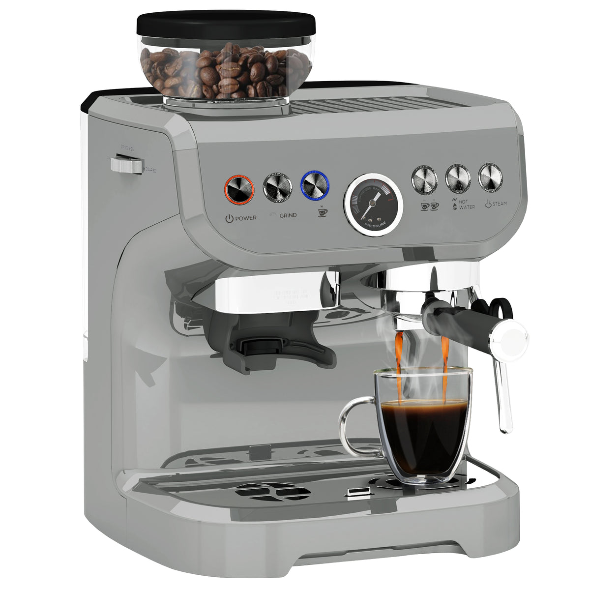 cortex-london-windsor-espresso-machine-bean-grinder-steam-wand-silver