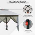 3.6 x 3m Foldable Pop-up Party Steel Frame Oxford w/ Roller Bag
