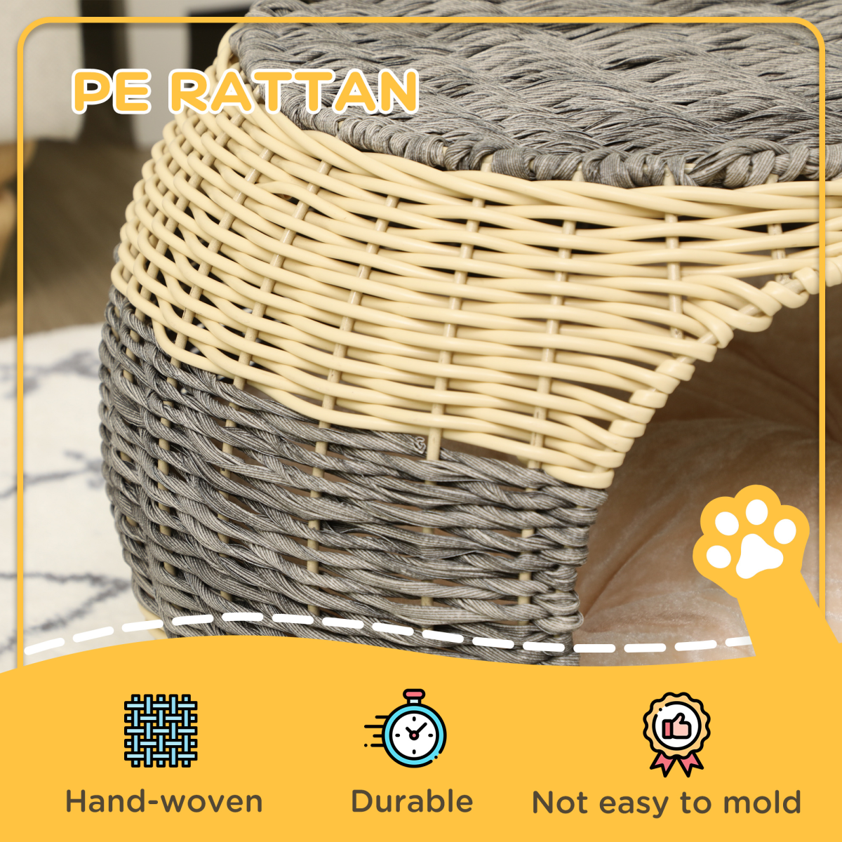 cortex-london-windsor-rattan-raised-cat-bed-soft-cushion-40-x-30cm