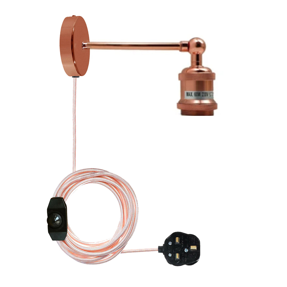 cortex-london-kensington-rose-gold-vintage-plug-in-wall-light