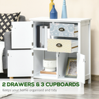 Drawer Table Sideboard Multi-purpose Storage Chest Shabby Chic