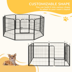 4 Sizes Pet Playpen Dog Rabbit Puppy Cage Folding Run Fence Metal Hutch