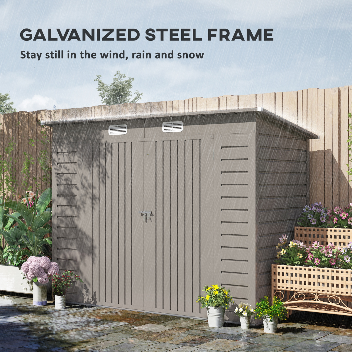 cortex-london-windsor-metal-garden-storage-shed-8-x-4ft-light-grey