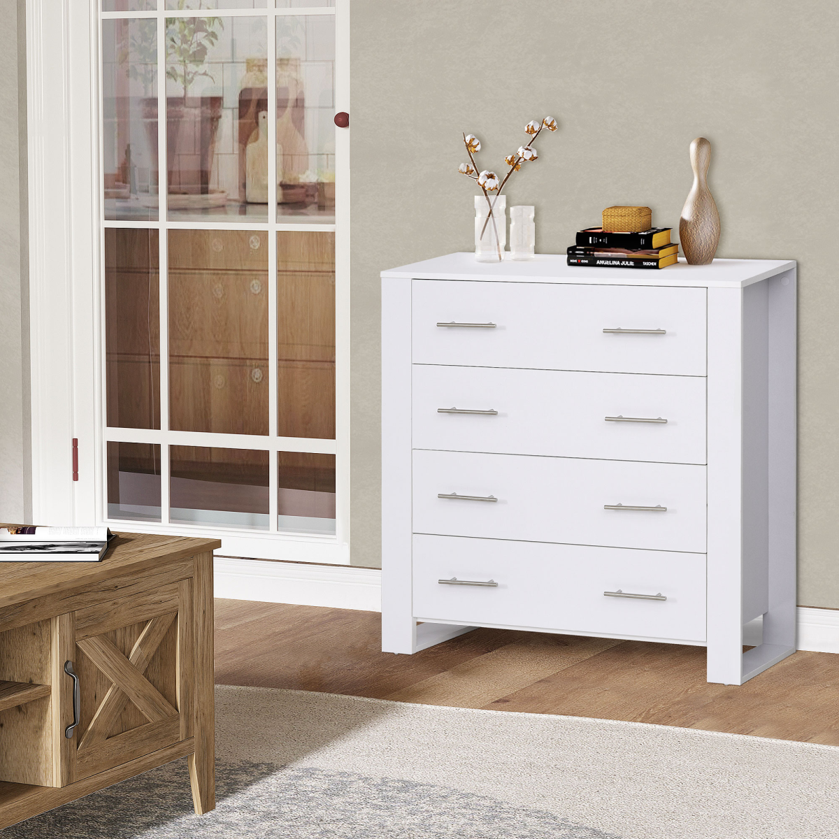 cortex-london-windsor-white-four-drawer-storage-cabinet