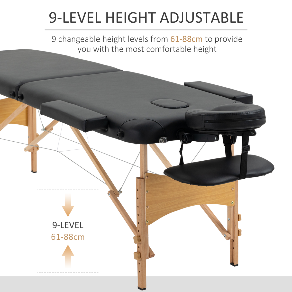cortex-london-york-two-section-portable-massage-table-black