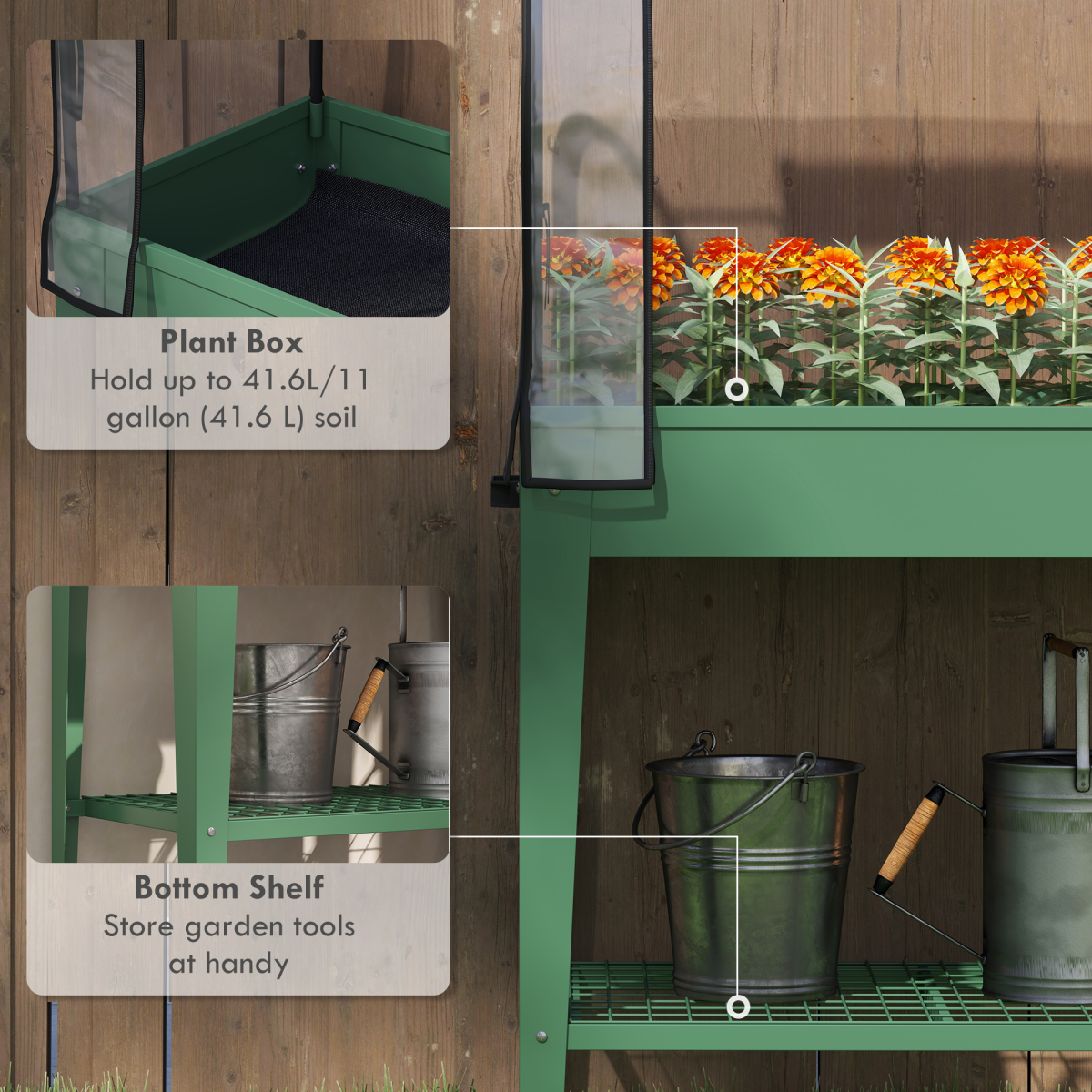 cortex-london-kensington-mobile-raised-garden-bed-greenhouse-green