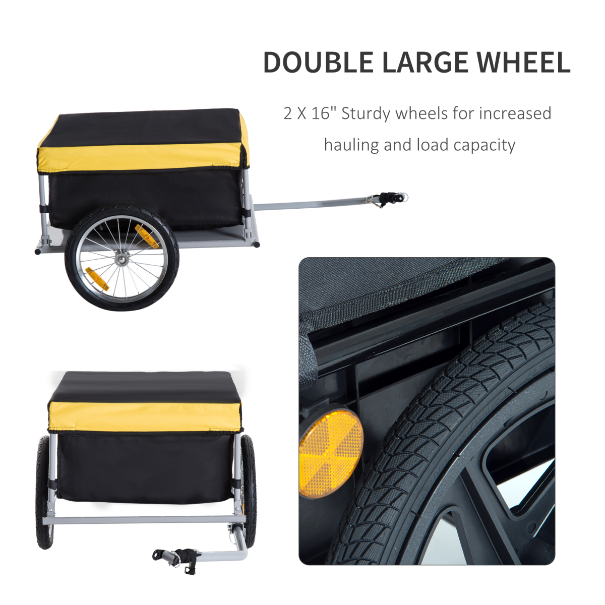 cortex-london-york-steel-frame-bike-cargo-trailer-cart-yellow