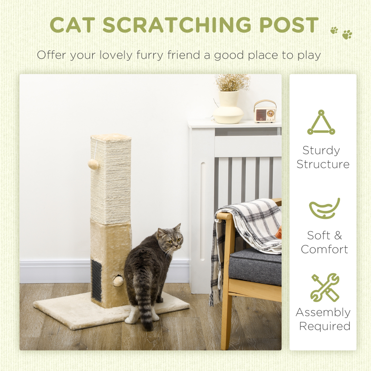 cortex-london-pawhut-cat-scratching-post-scratcher-climber-beige-jute-plush