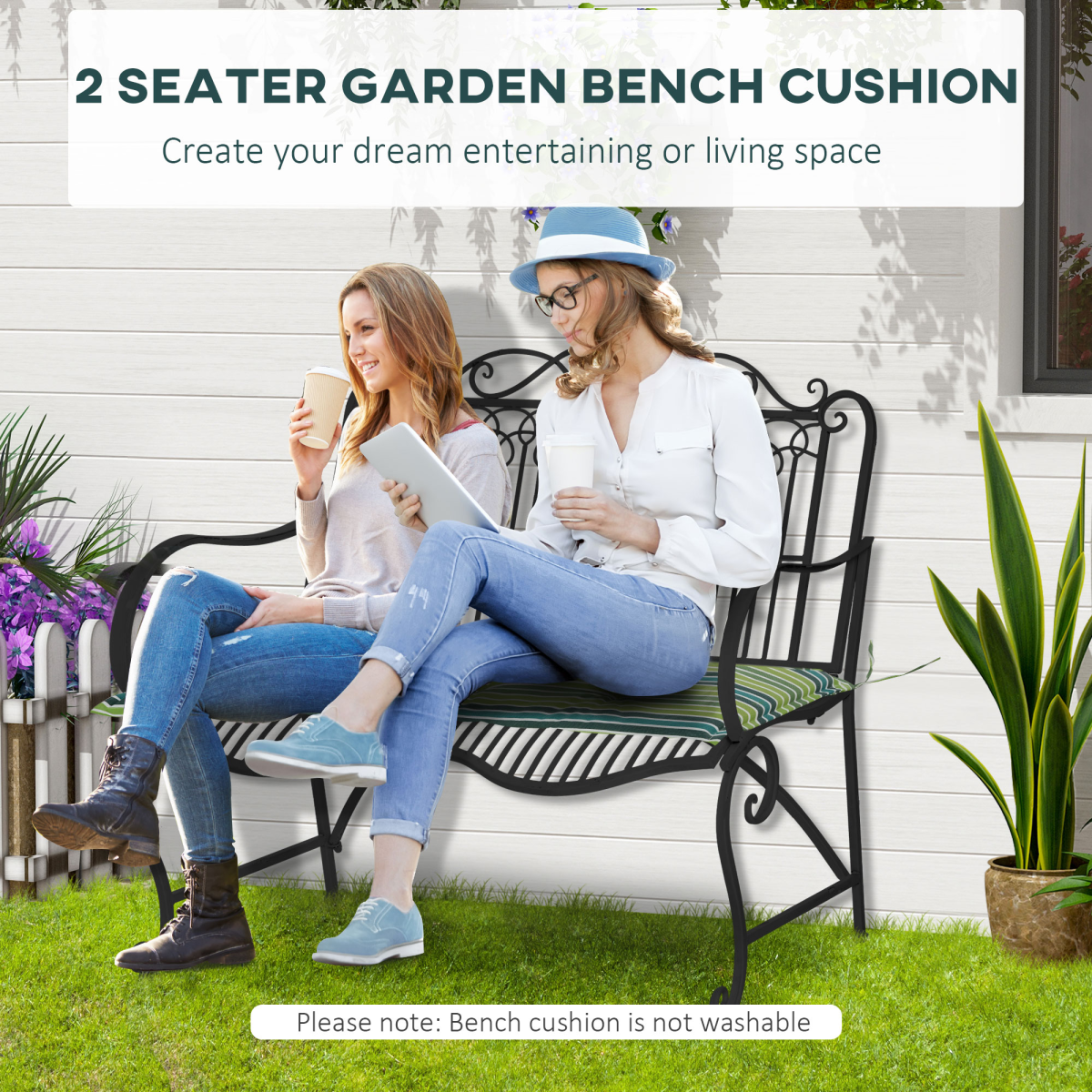 cortex-london-york-green-striped-patio-bench-swing-chair-cushion-mat-set-of-two