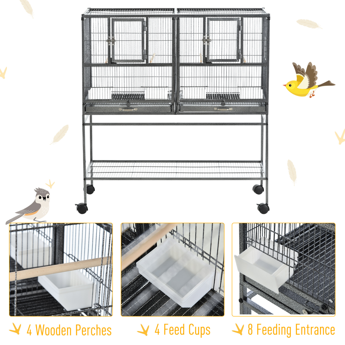 cortex-london-york-large-bird-cage-food-water-bowls-rolling-stand
