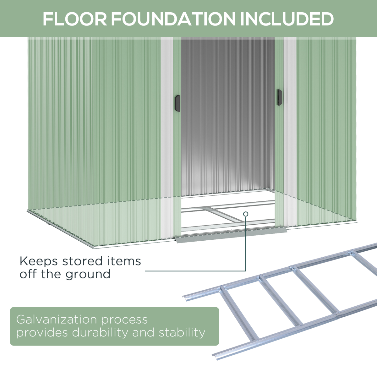 cortex-london-windsor-green-metal-garden-storage-shed